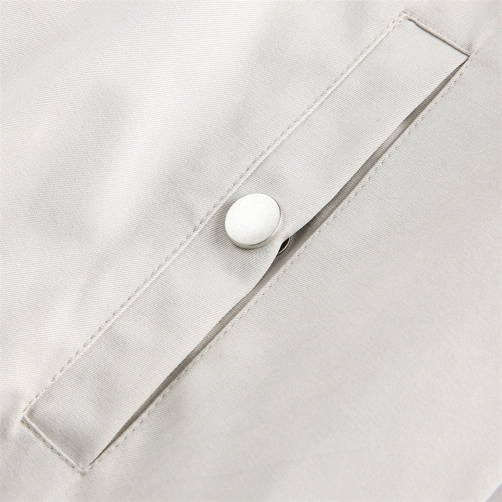 Fake two loose hooded jackets