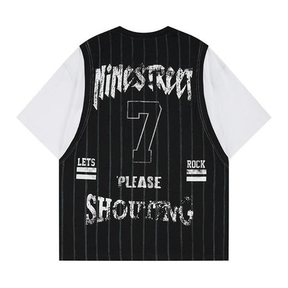 Printed fake two T-shirts
