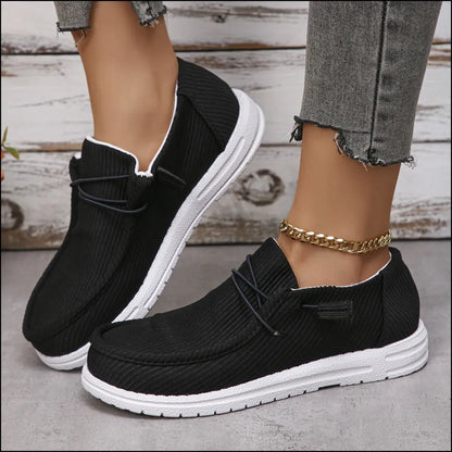 Round Toe Canvas Sneakers