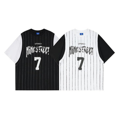 Printed fake two T-shirts